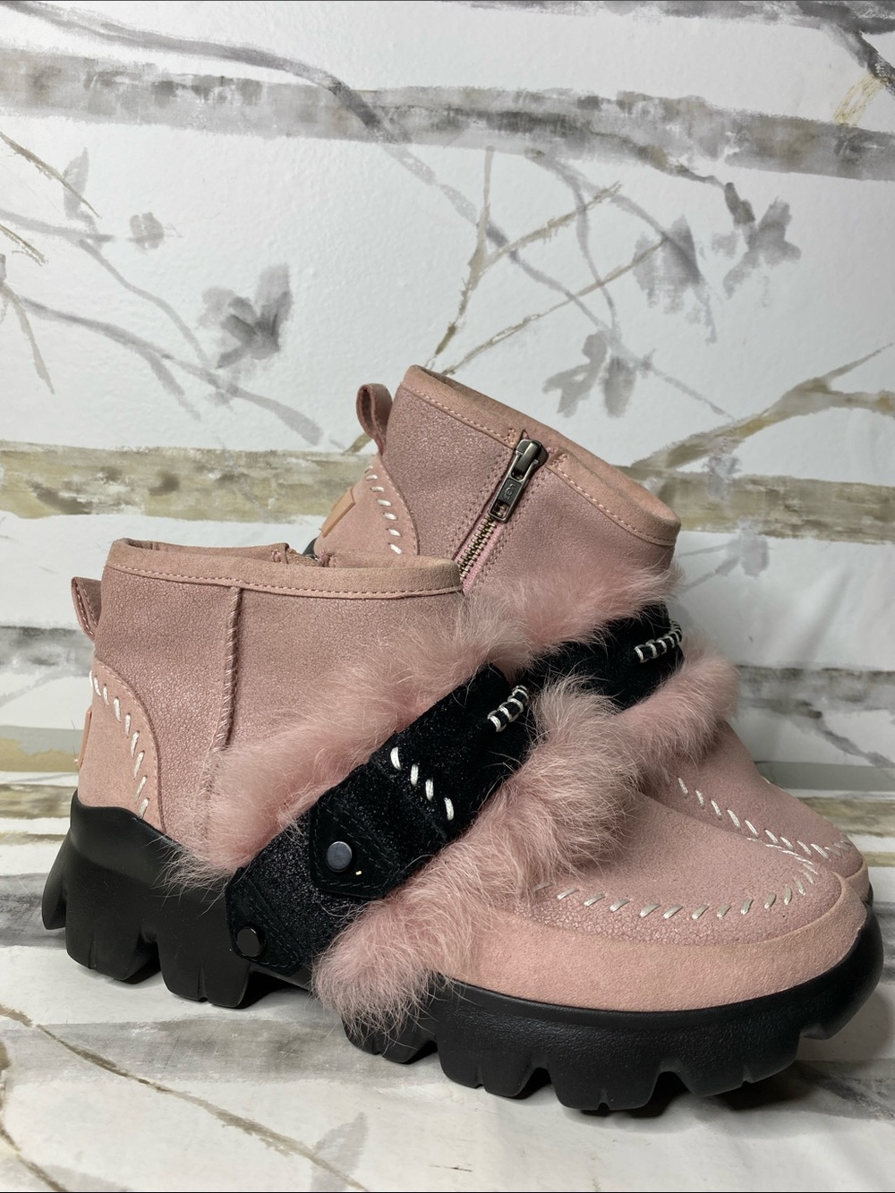 UGG Fluff Punk Ankle Boots